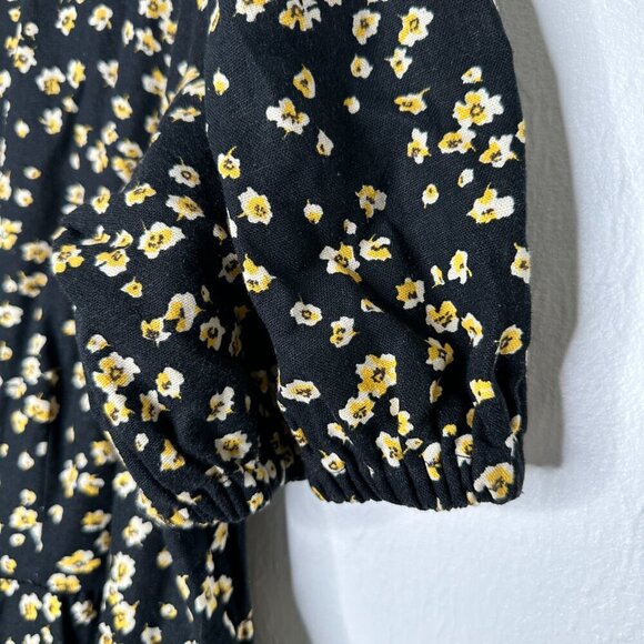 Who What Wear Floral Puff Sleeve Linen Blend Maxi Dress Size XXL NWOT - Picture 5 of 9